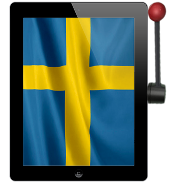 surfplatta som enarmad bandit svensk flagga